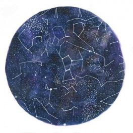 Watercolor Constellation Poster